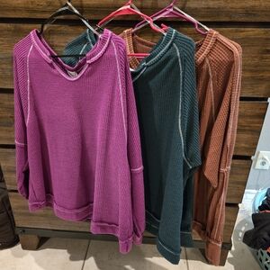Cozy Women's Sweater - Pink, Green, and Brown